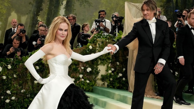 Nicole Kidman y su marido Keith Urban en la gala Met 2024