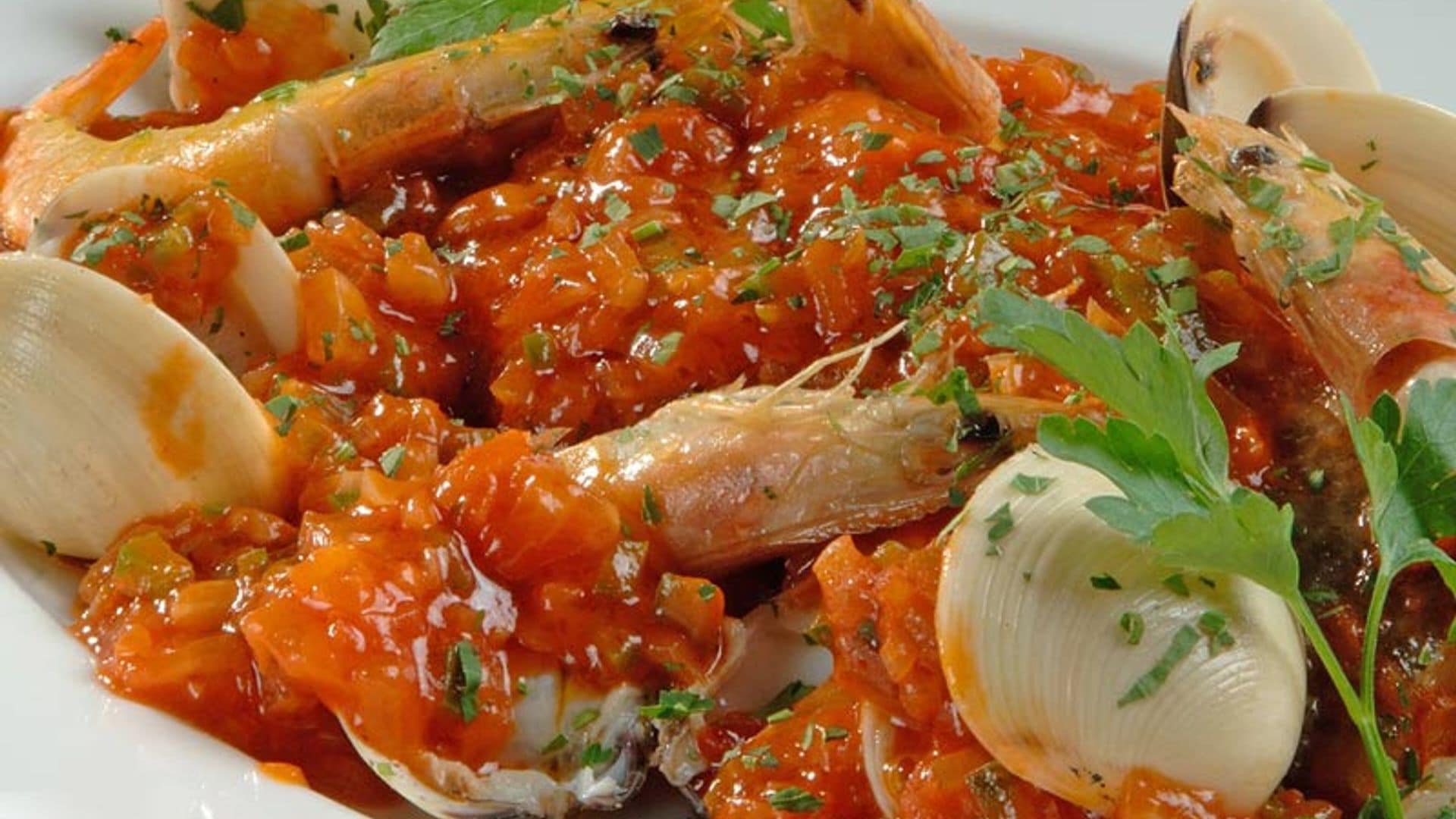 Bacalao al horno con almejas