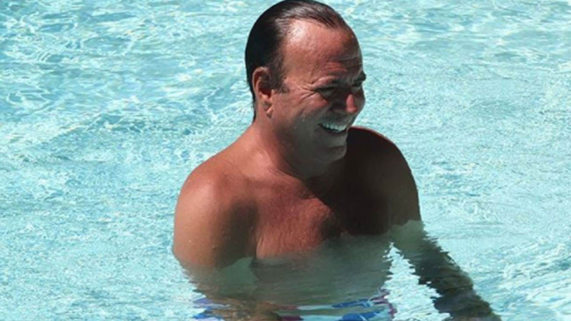 Julio Iglesias se despide de sus vacaciones en Marbella