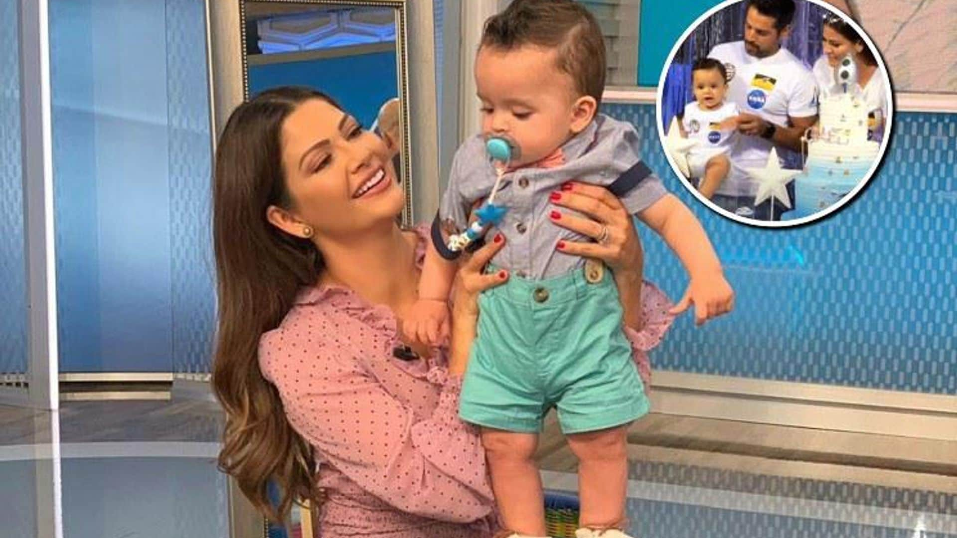 Ana Patricia Gámez festeja el primer cumpleaños de su hijo Gael con una fiesta espacial