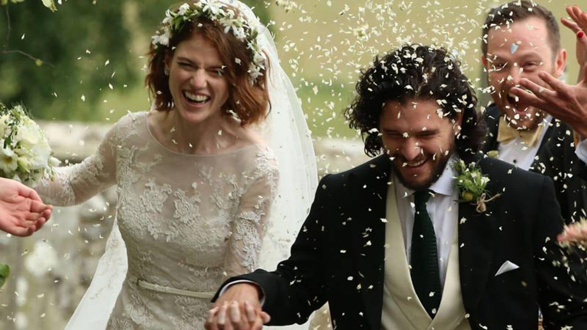 Kit Harington y Rose Leslie se casan rodeados de sus compañeros de 'Juego de Tronos'