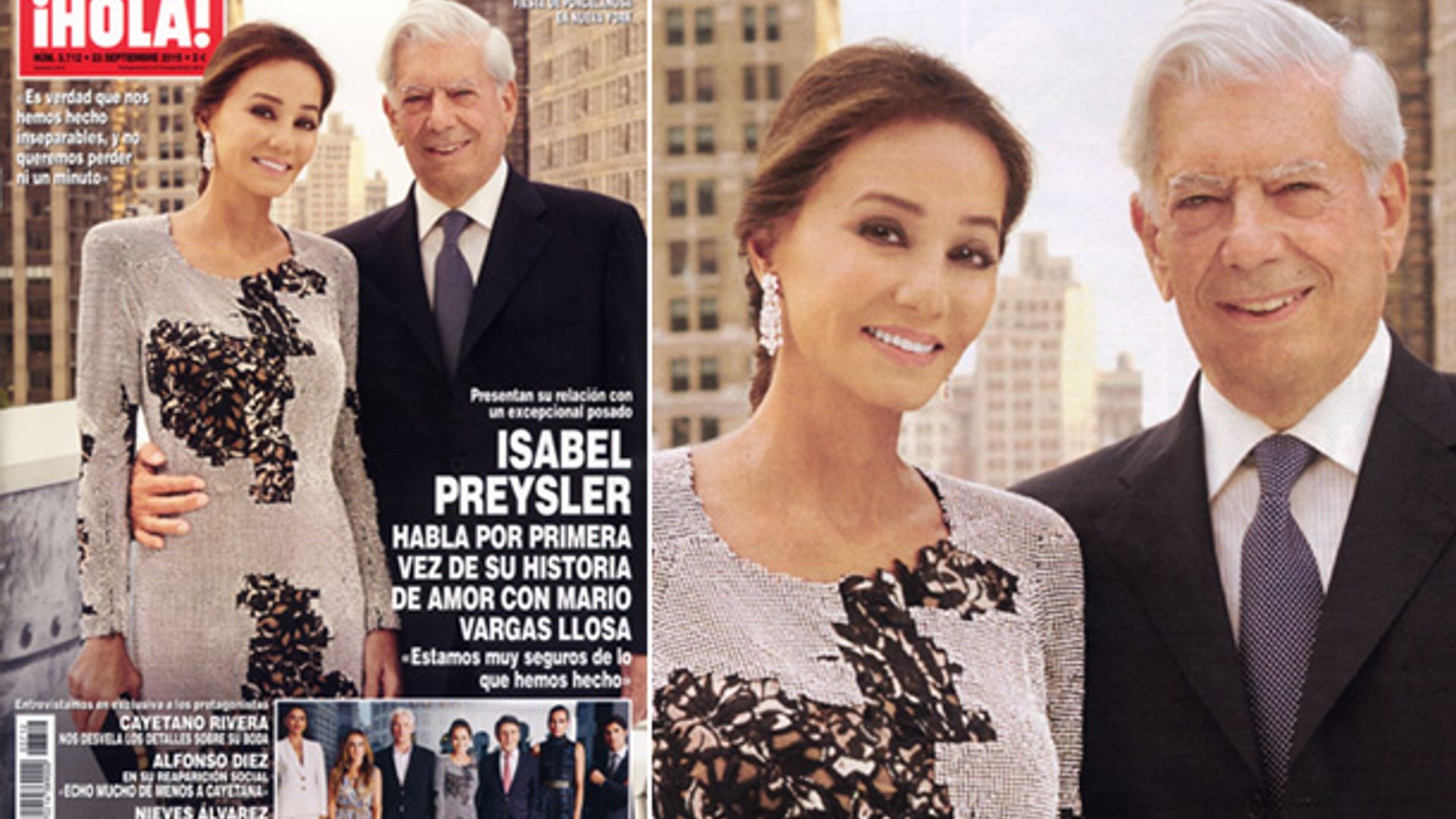 En ¡HOLA!, Isabel Preysler habla por primera vez de su historia de amor con Mario Vargas Llosa