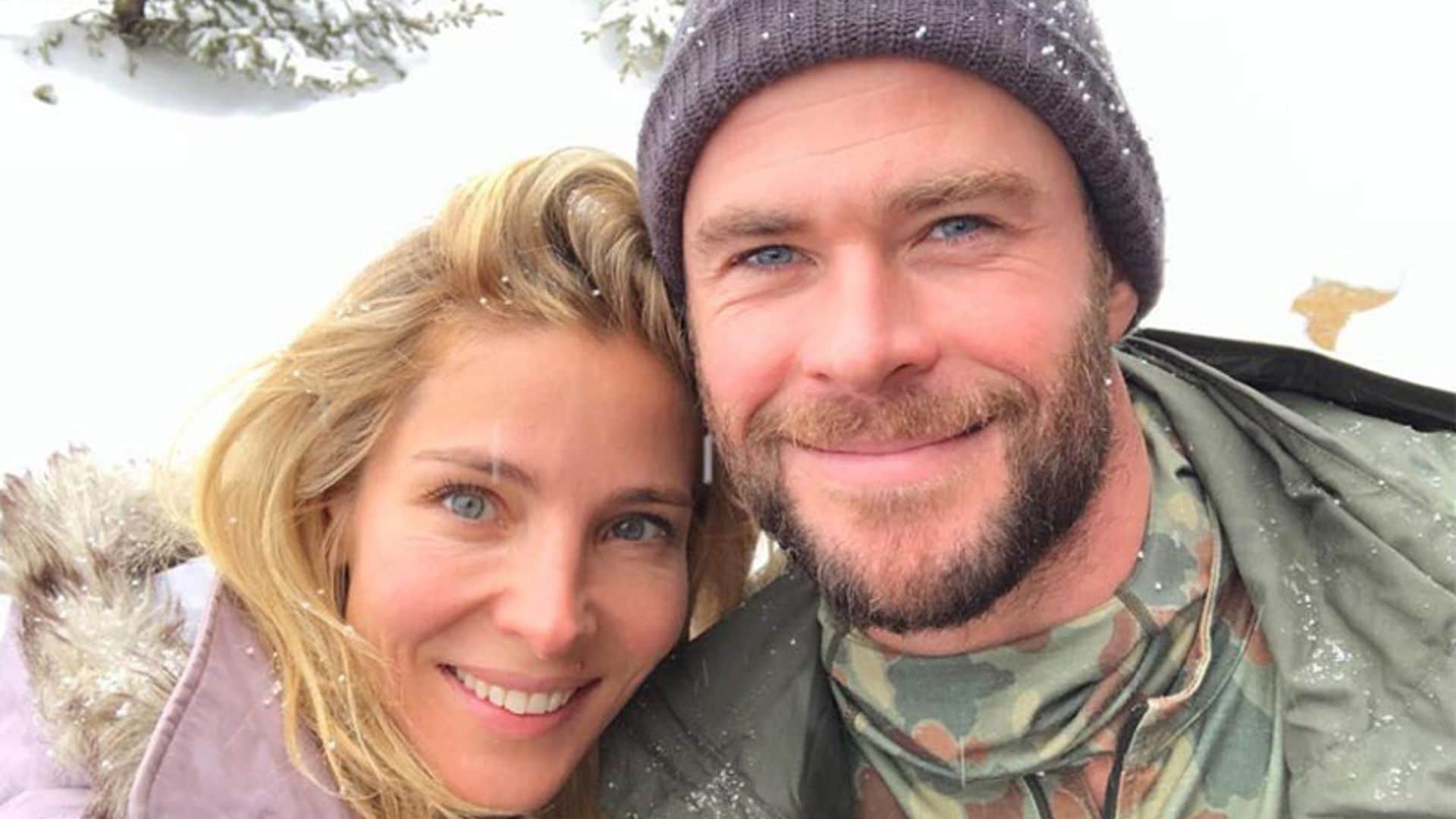 ¡Diversión en el jacuzzi! Elsa Pataky, en bikini y bajo cero con Chris Hemsworth