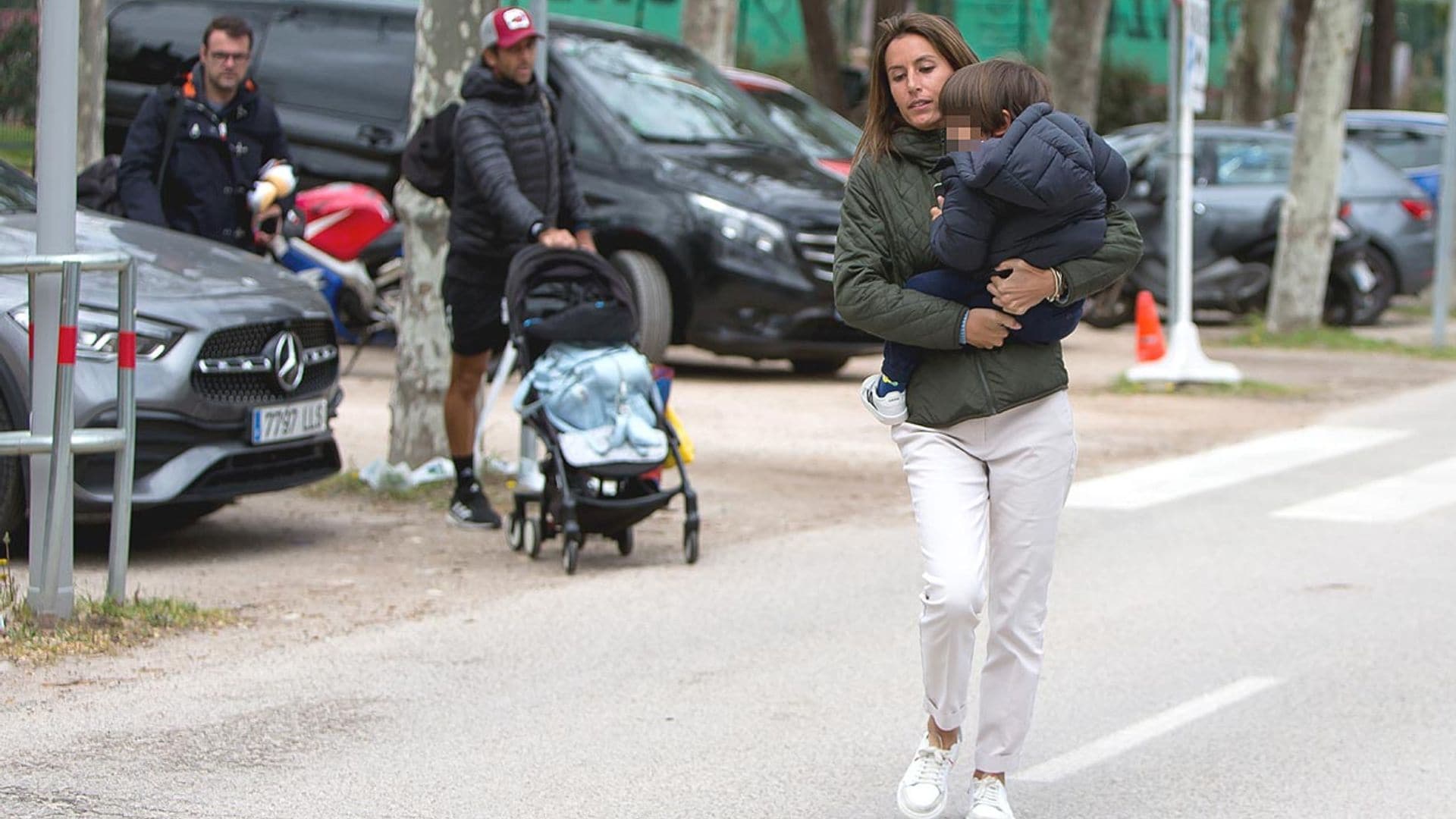 Ana Boyer y sus hijos, los mejores fans de Fernando Verdasco en su último triunfo en Madrid