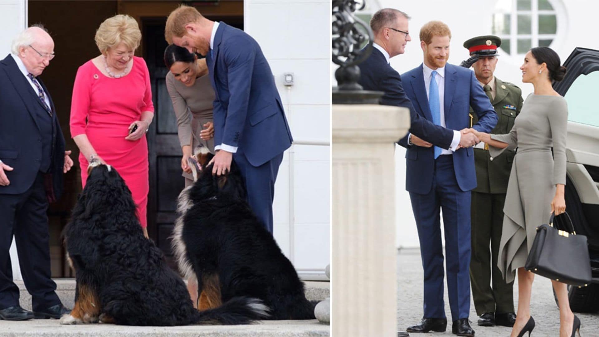 ¡Un mimo, por favor! Harry y Meghan en el recibimiento oficial que no habíamos visto