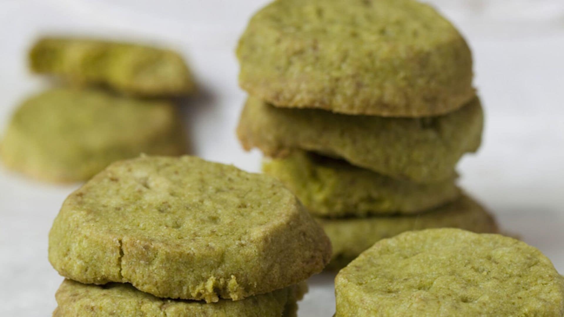 Galletas 'shortbread' de té 'matcha'