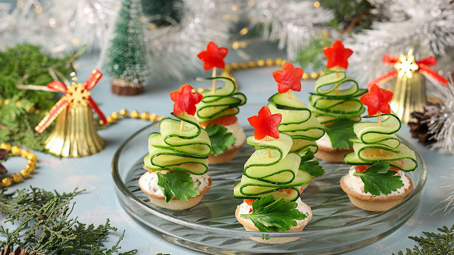 Recibe a tus invitados con estos originales y sencillos canapés para Navidad