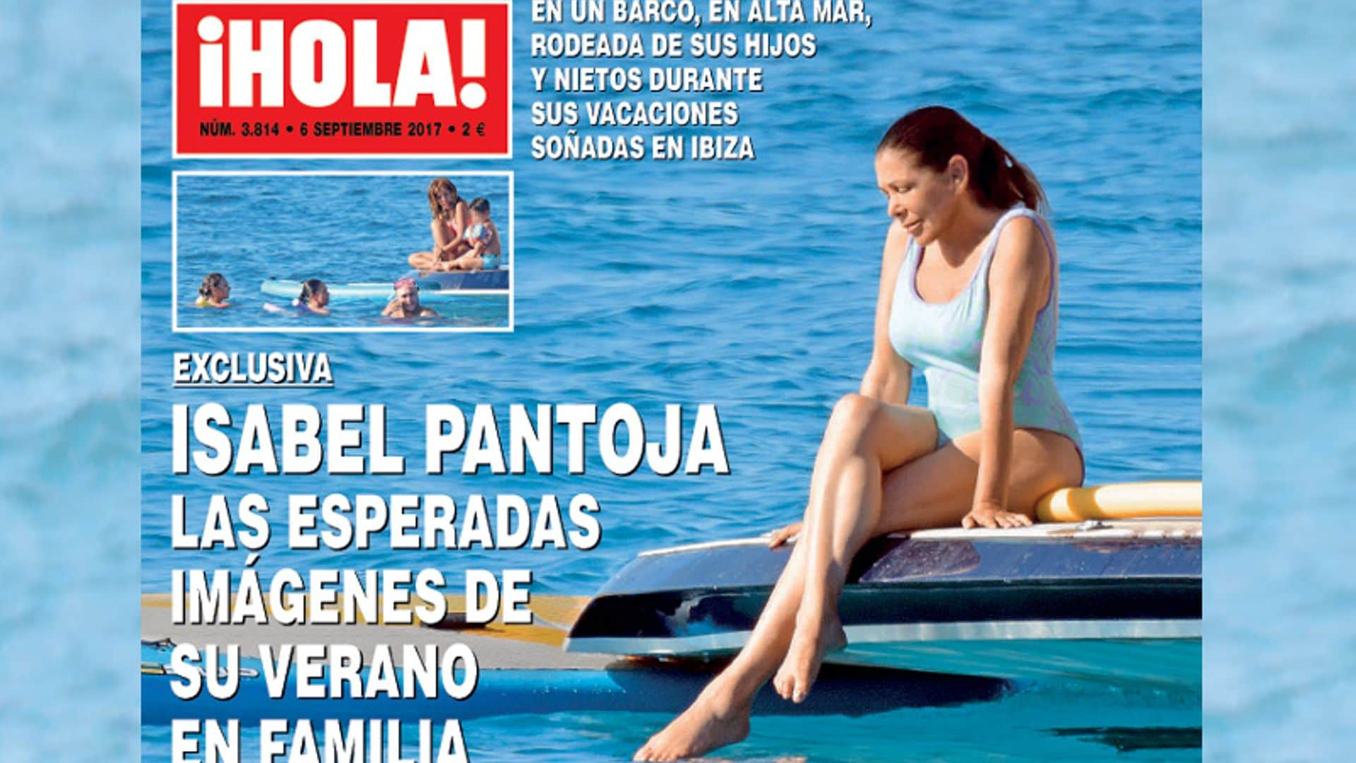 Exclusiva en ¡HOLA!, Isabel Pantoja, las esperadas imágenes de su verano en familia