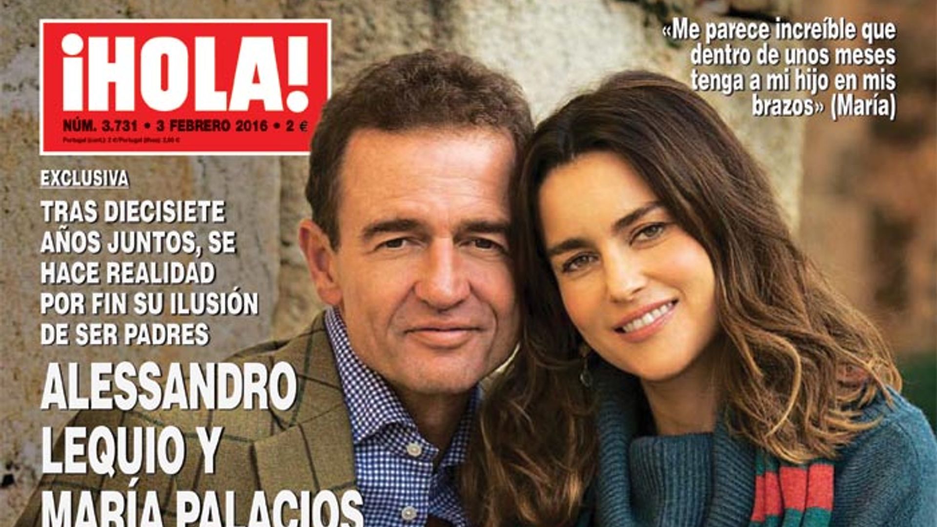 Exclusiva en ¡HOLA!, Alessandro Lequio y María Palacios anuncian emocionados que esperan un hijo