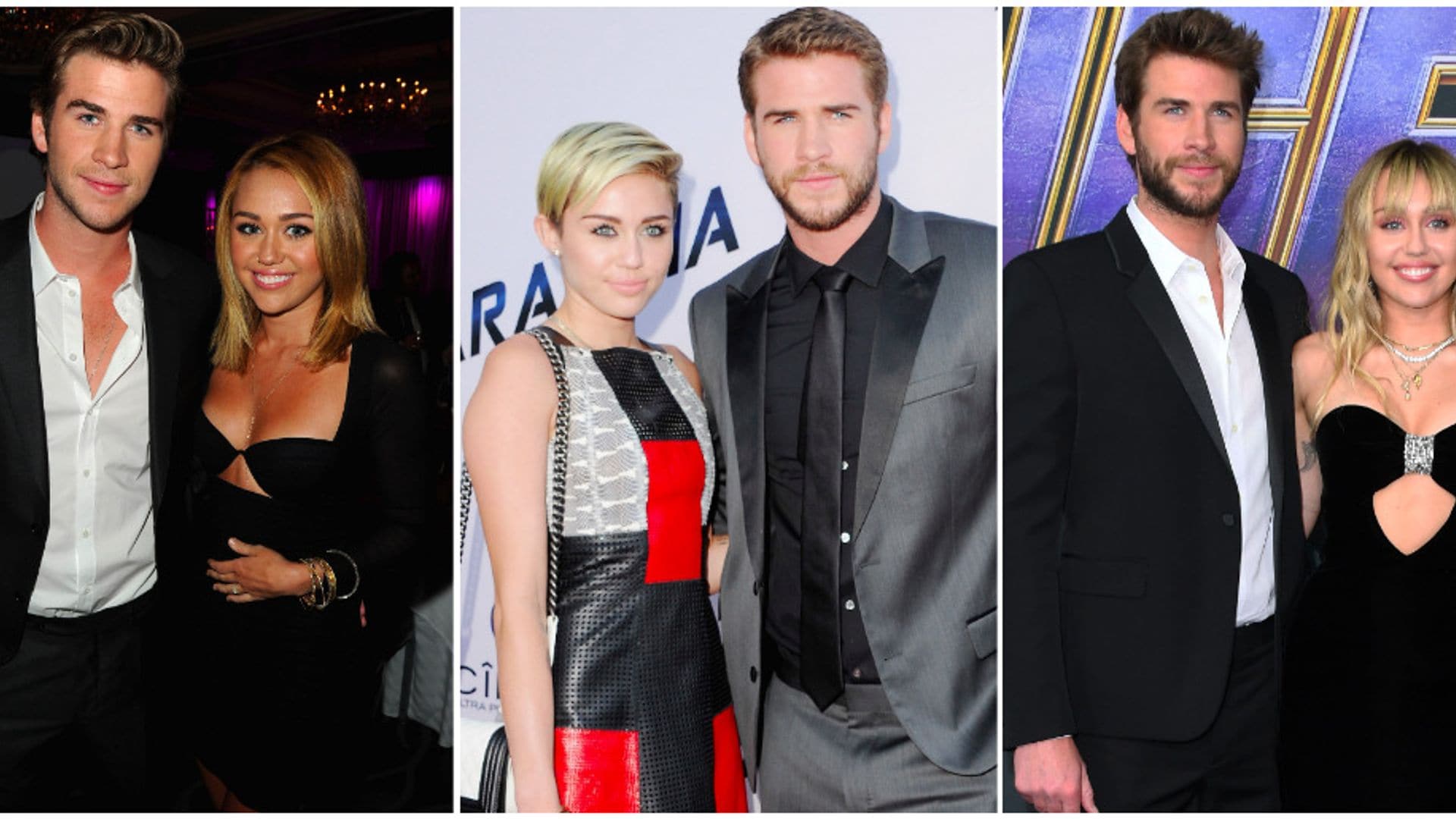 Así han cambiado Liam Hemsworth y Miley Cyrus a 10 años de conocerse