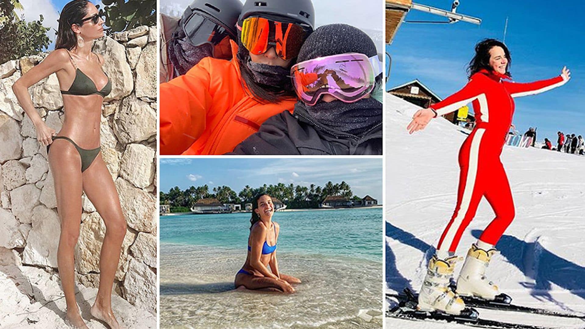 ¿Playa o nieve? Así han empezado el año las 'celebrities'