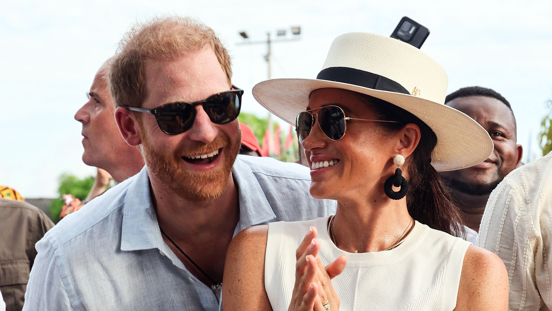 Harry y Meghan, en Cartagena de Indias bajo un impresionante despliegue de seguridad