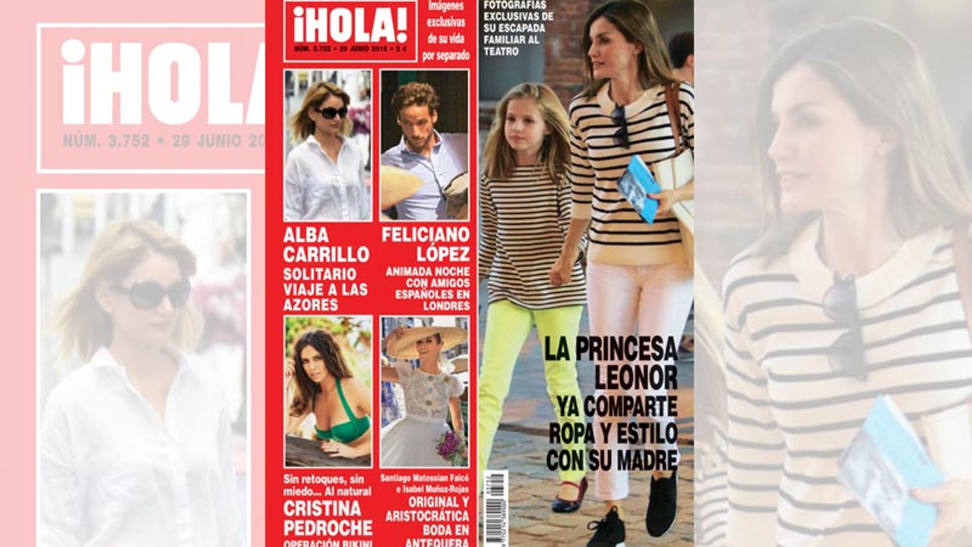 La princesa Leonor sigue, a sus diez años, los pasos de su madre, la reina Letizia