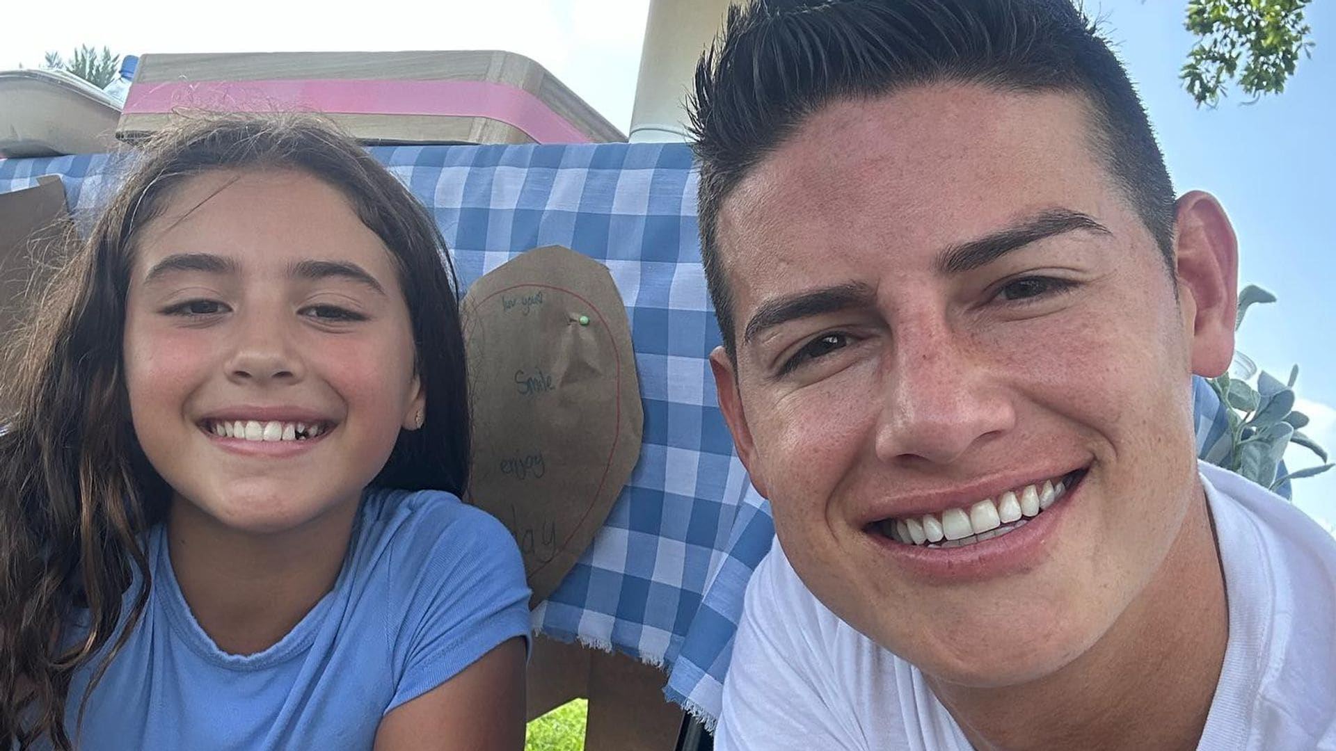 James Rodríguez, el papá más feliz de vacaciones en Miami junto a su hija Salomé