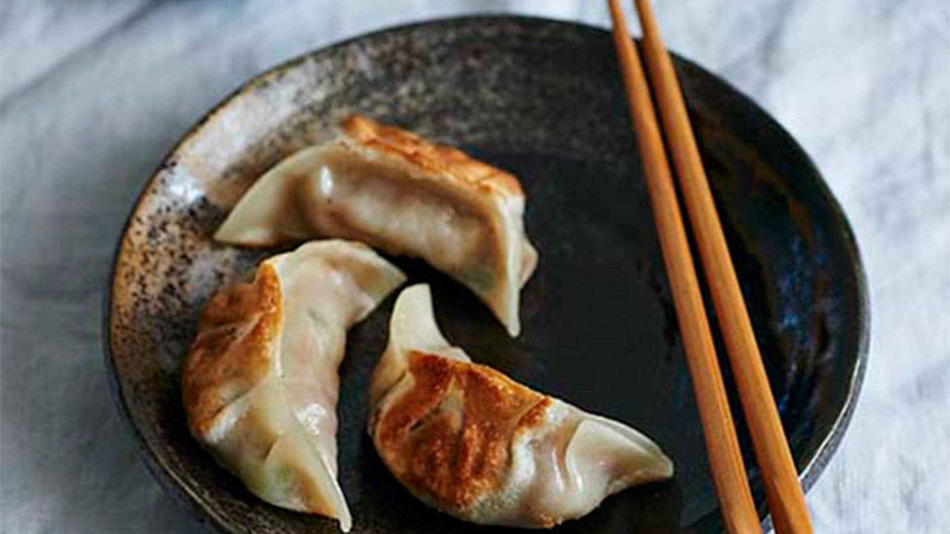 'Gyozas' de carne y setas