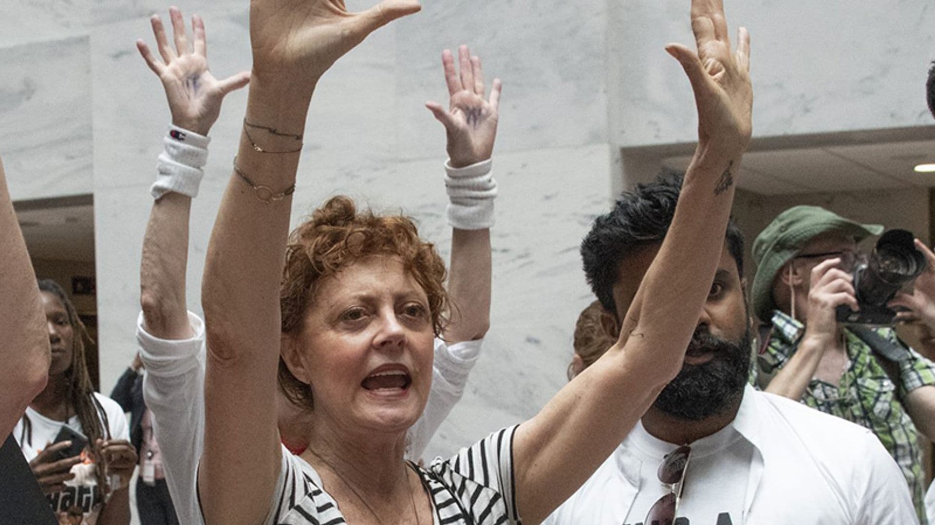 Susan Sarandon, arrestada en una manifestación