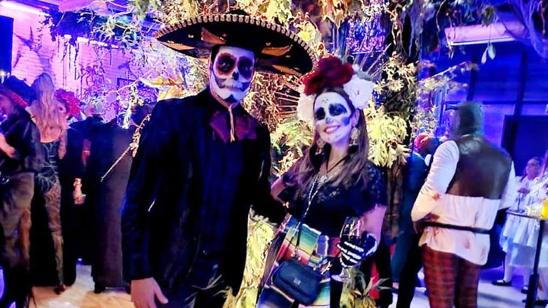 ¡Una noche terrorífica! Paula Echevarría y Miguel Torres, irreconocibles en una fiesta de Halloween