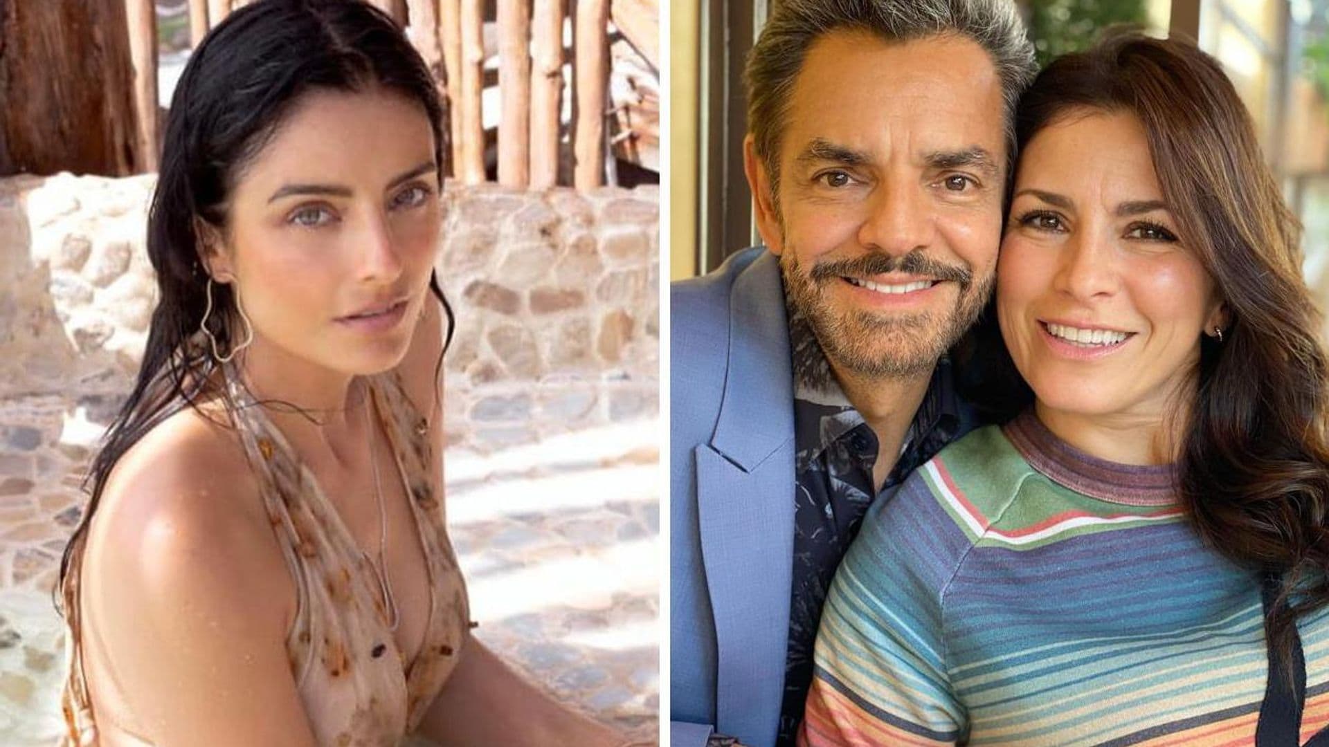 Aislinn Derbez, de lo más agradecida con Alessandra Rosaldo por cuidar a su papá