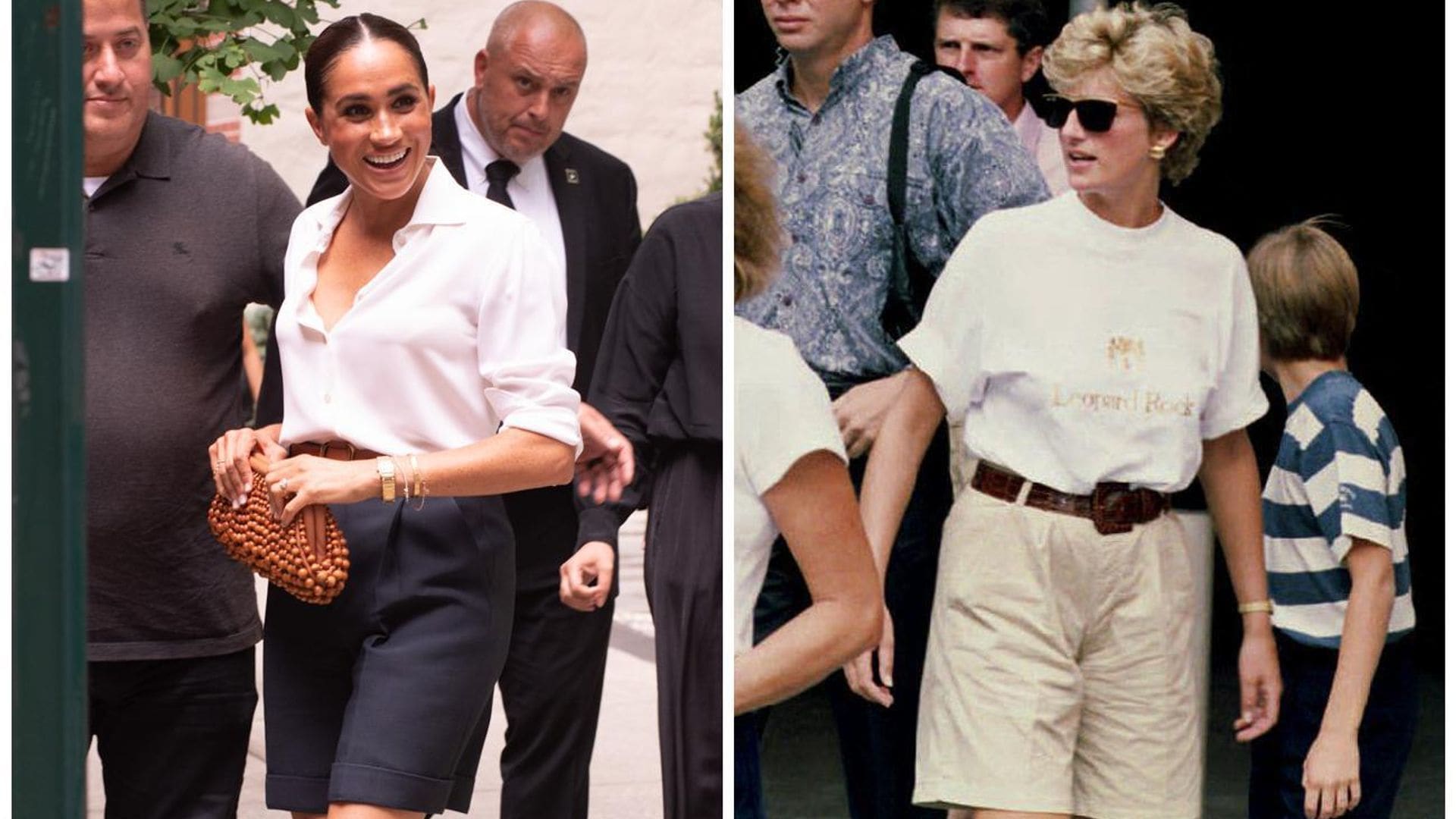 Meghan Markle se inspira en la princesa Diana para lucir unas bermudas de la forma más elegante