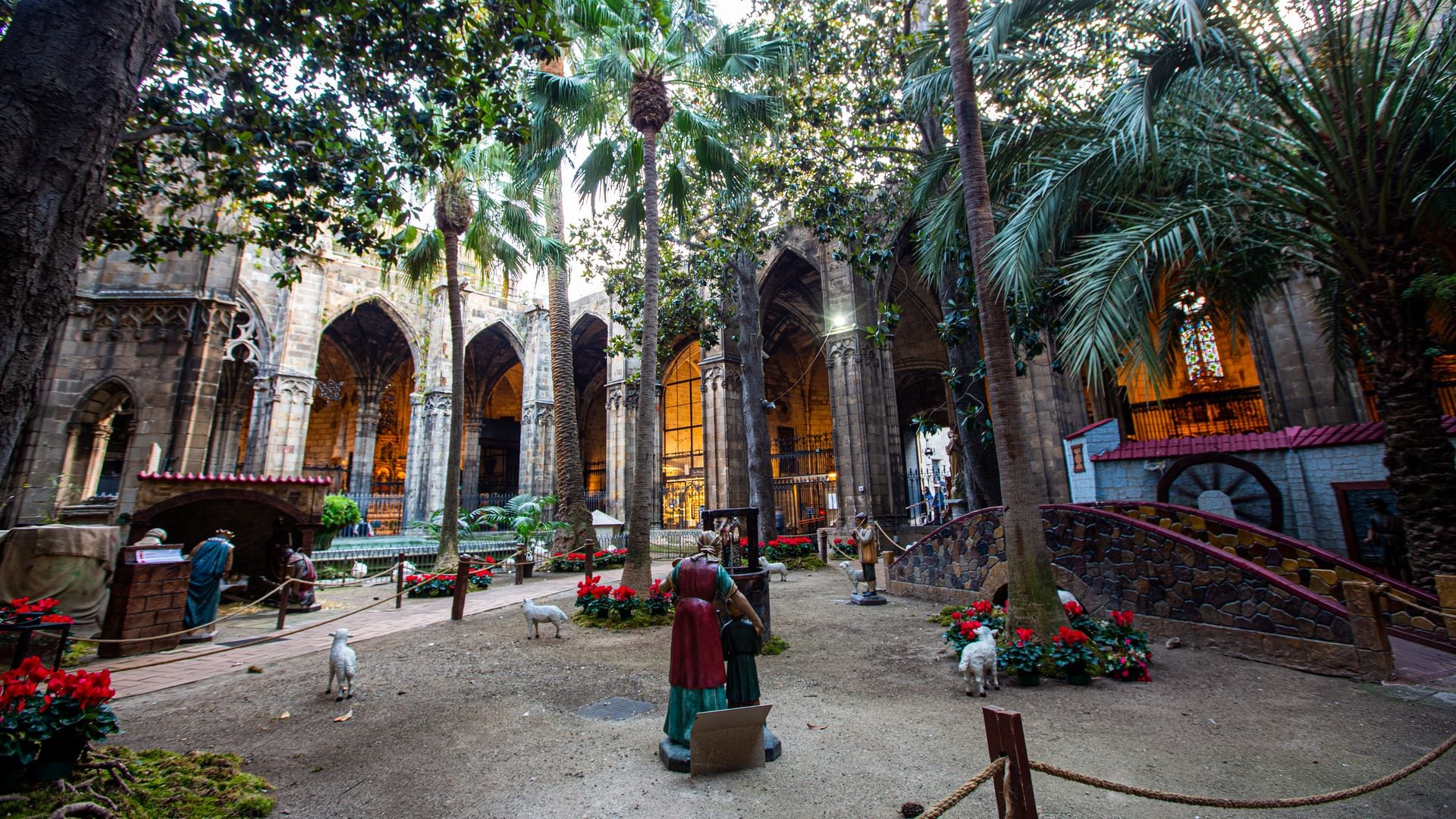 Pesebre del claustro de la Catedral de Barcelona