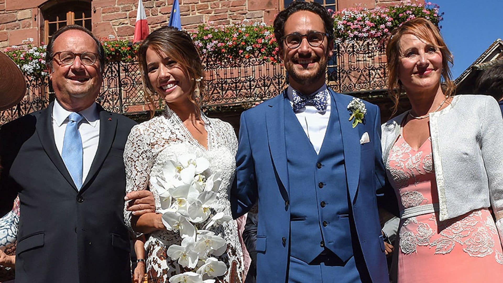 François Hollande se reencuentra con su ex, Ségolène Royal, en la boda de su hijo