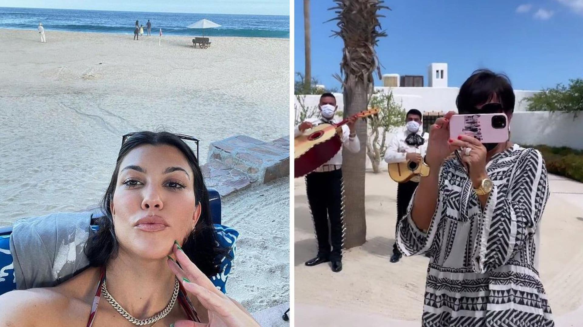 Kourtney Kardashian y Kris Jenner, una escapada en pareja a México