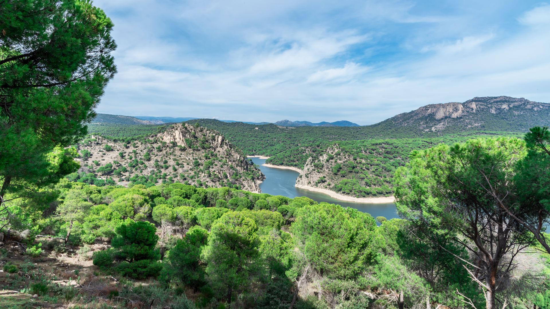 Pantano de San Juan en San Martin de Valdeiglesias, en Madrid