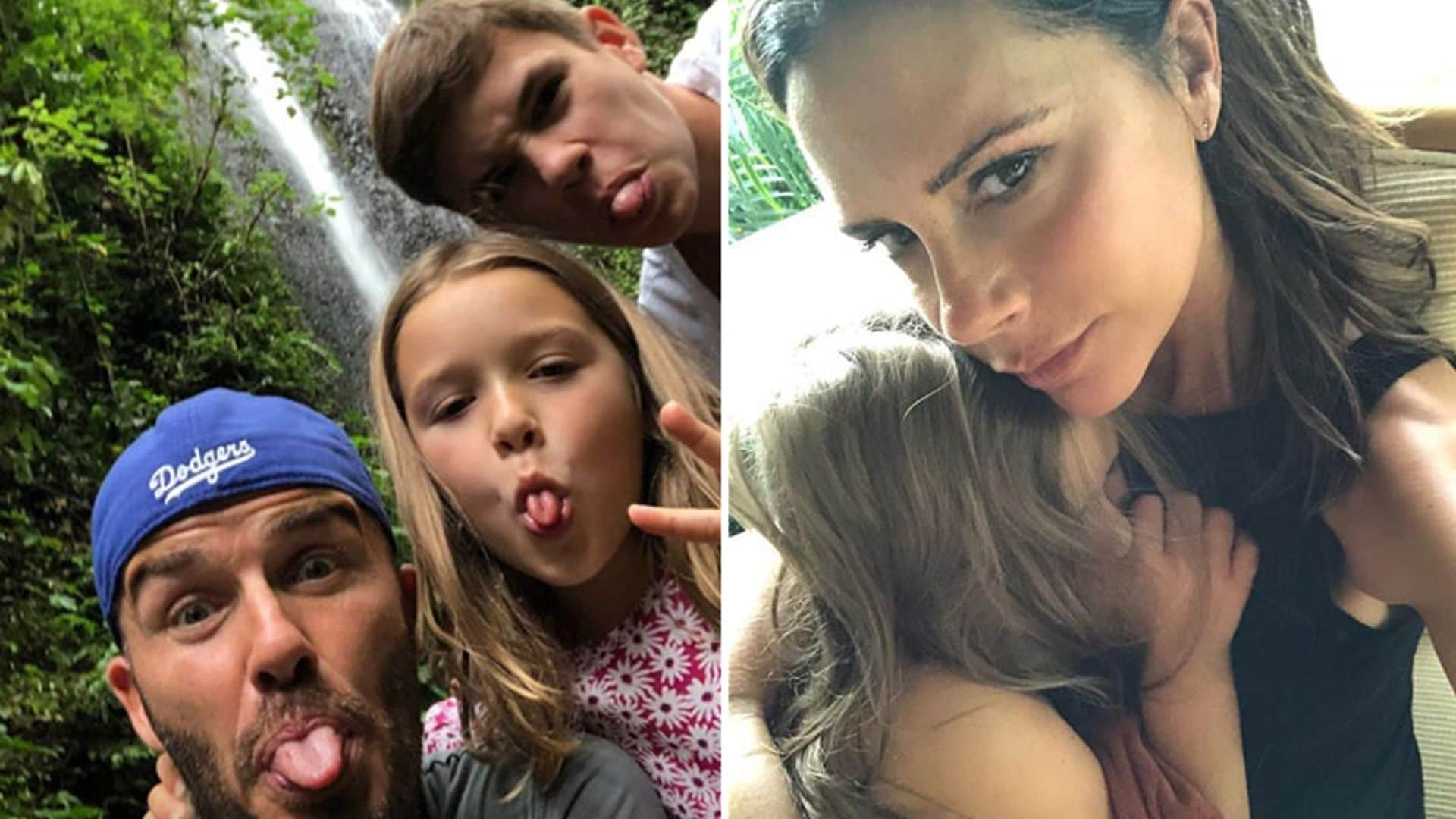 Tras el susto, los Beckham comparten las imágenes más idílicas de sus vacaciones en Bali