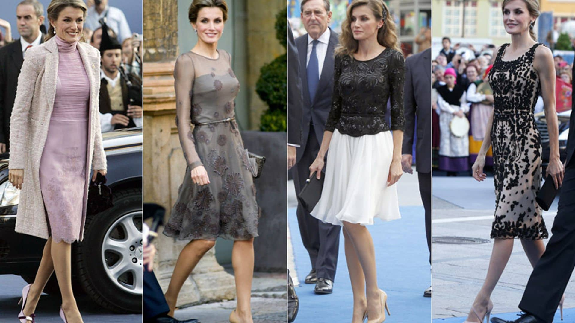 Del 2004 al 2016, todos los ‘looks’ de la Reina sobre la alfombra azul de Oviedo