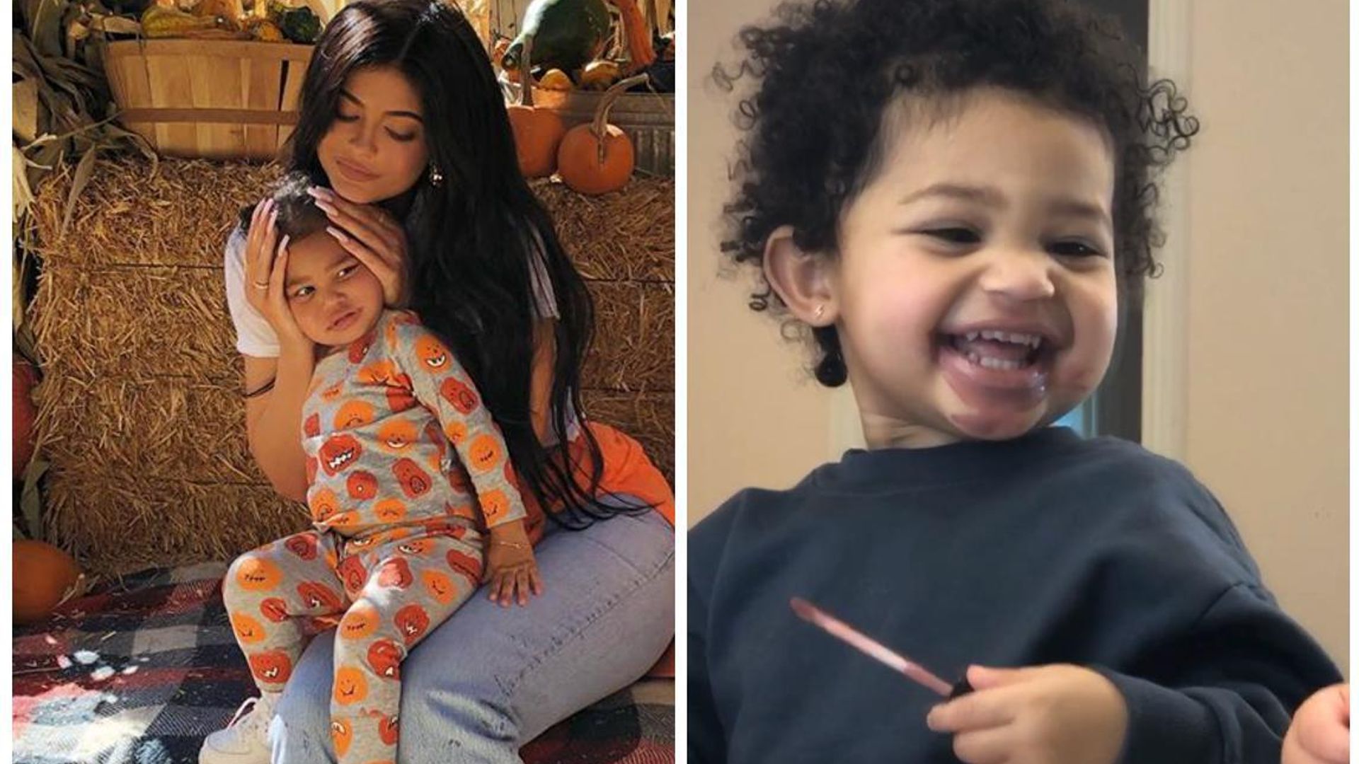 La travesura más tierna: Stormi jugando con cosméticos de Kylie Jenner