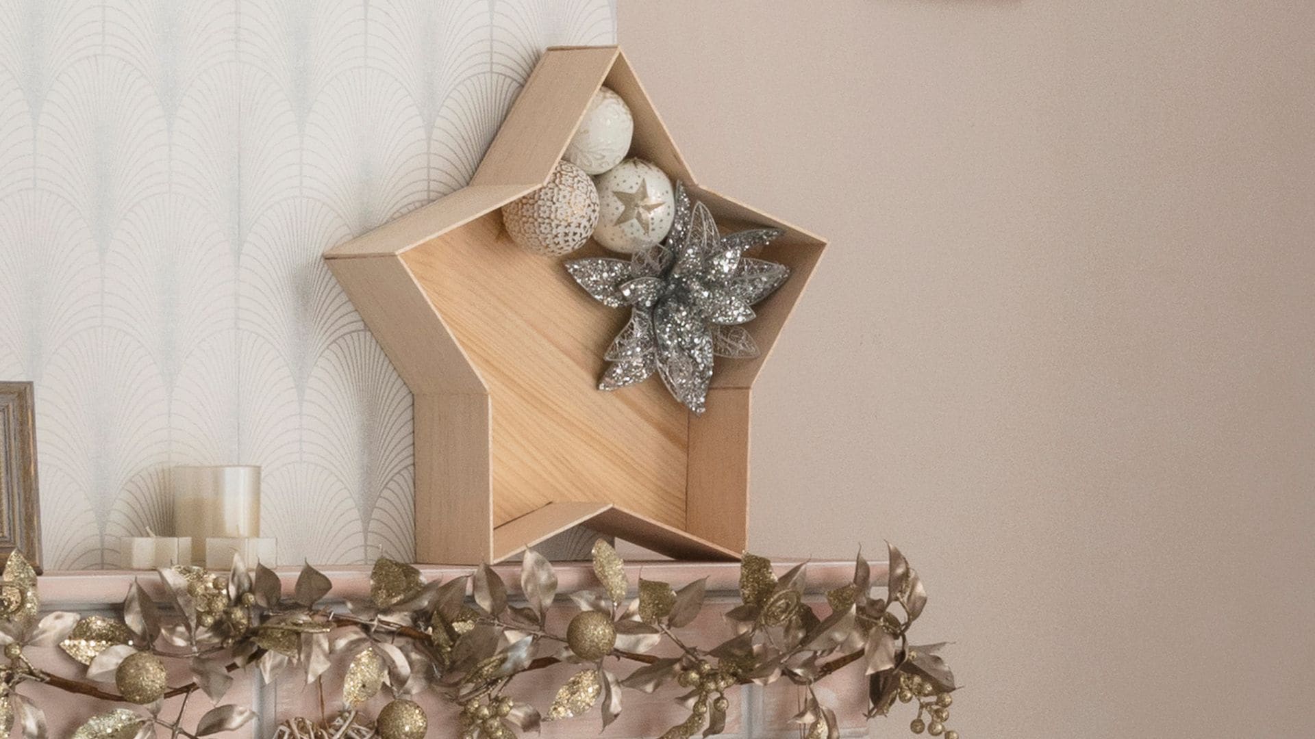 DIY fácil y rápido: una preciosa estrella de Navidad de madera para decorar tu hogar