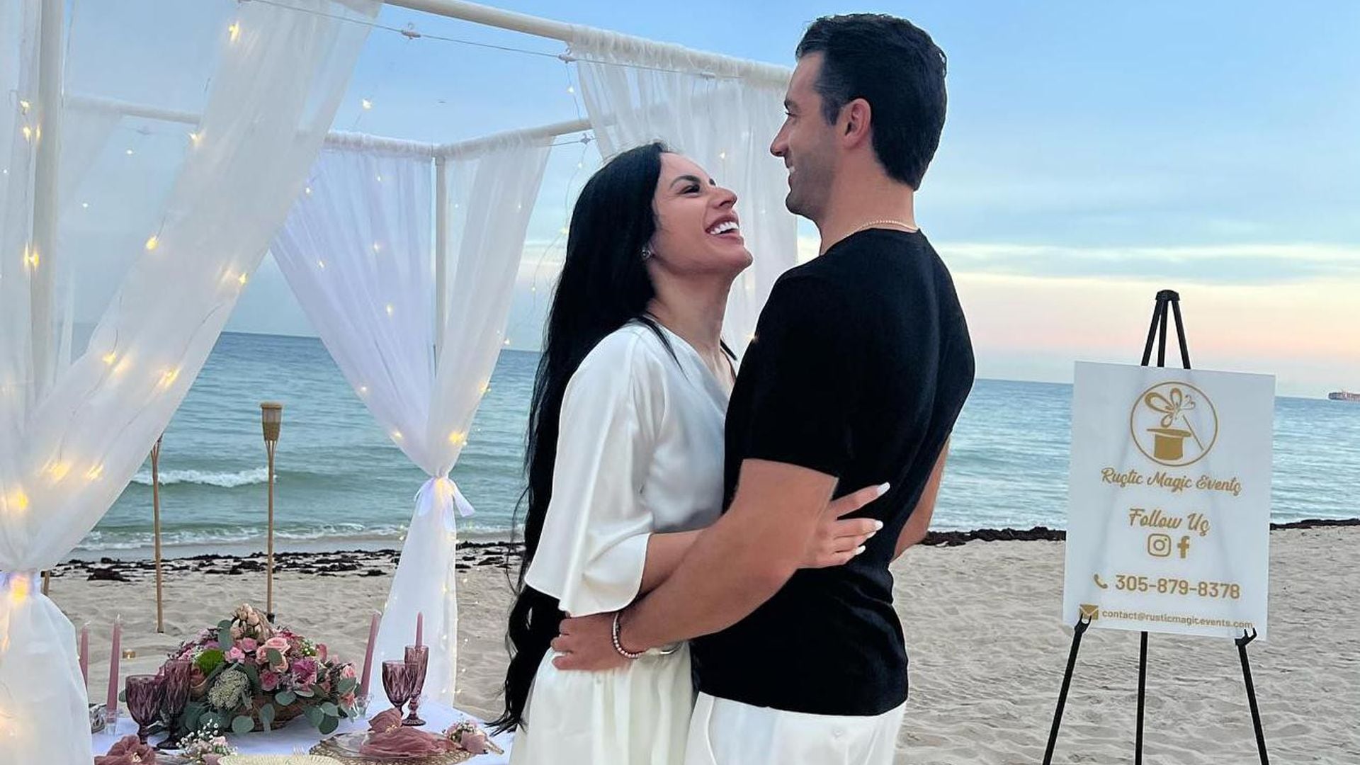 Evelyn Beltrán, pareja de Toni Costa, se viste de novia, ¿ya hubo boda?