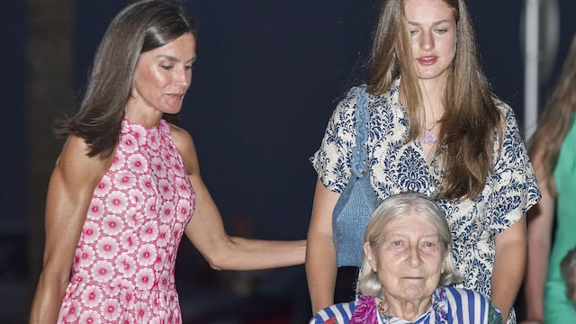 Tatiana Radziwill, la reina Letizia y la princesa Leonor en Palma de Mallorca, agosto 2024