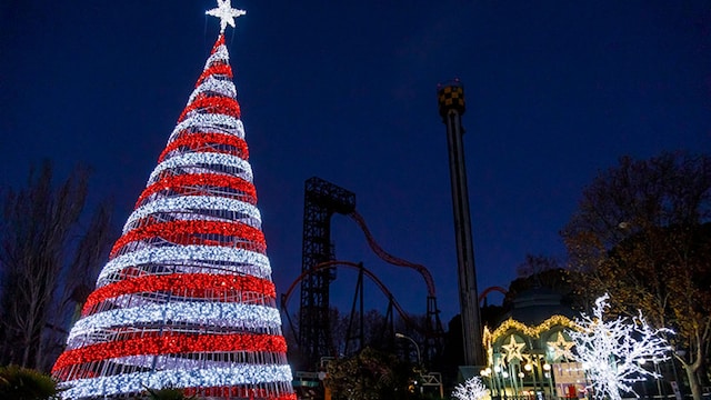 parque de atracciones madrid luces navidad