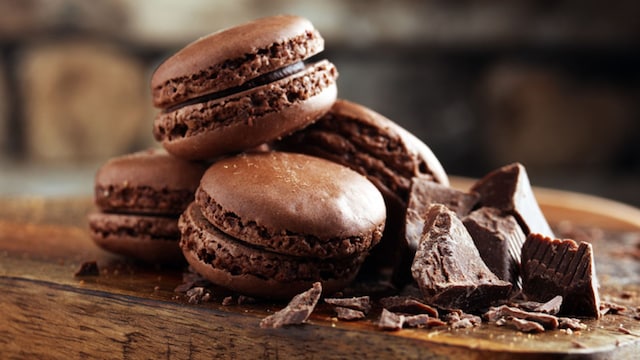 macarons chocolate