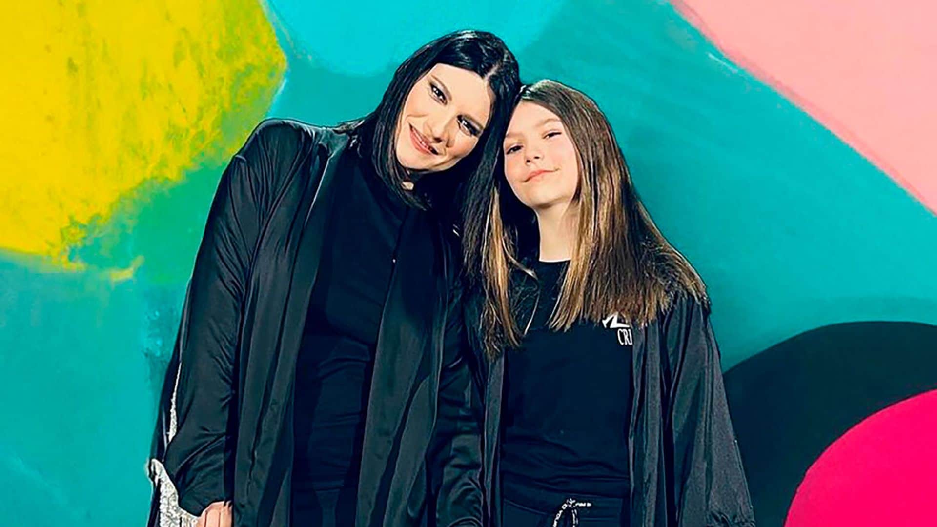La hija de Laura Pausini, una 'miniyó' de la diva italiana con 11 años