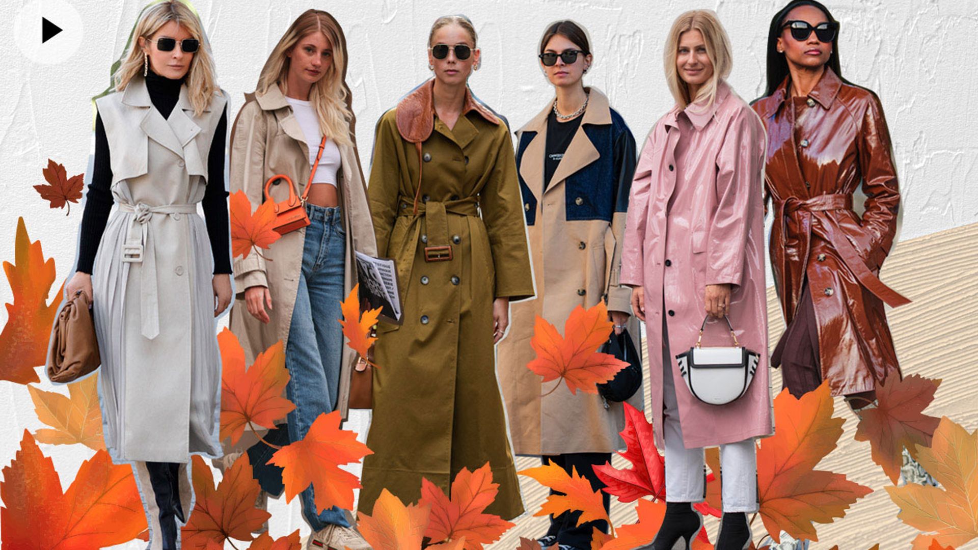 10 gabardinas de otoño que conquistarán a chicas clásicas y amantes de las tendencias