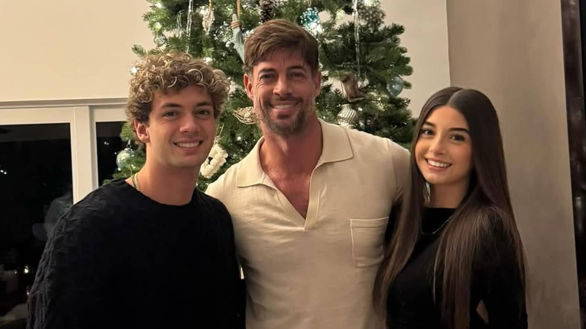 William Levy disfrutó de las fiestas rodeado por el amor de sus dos hijos