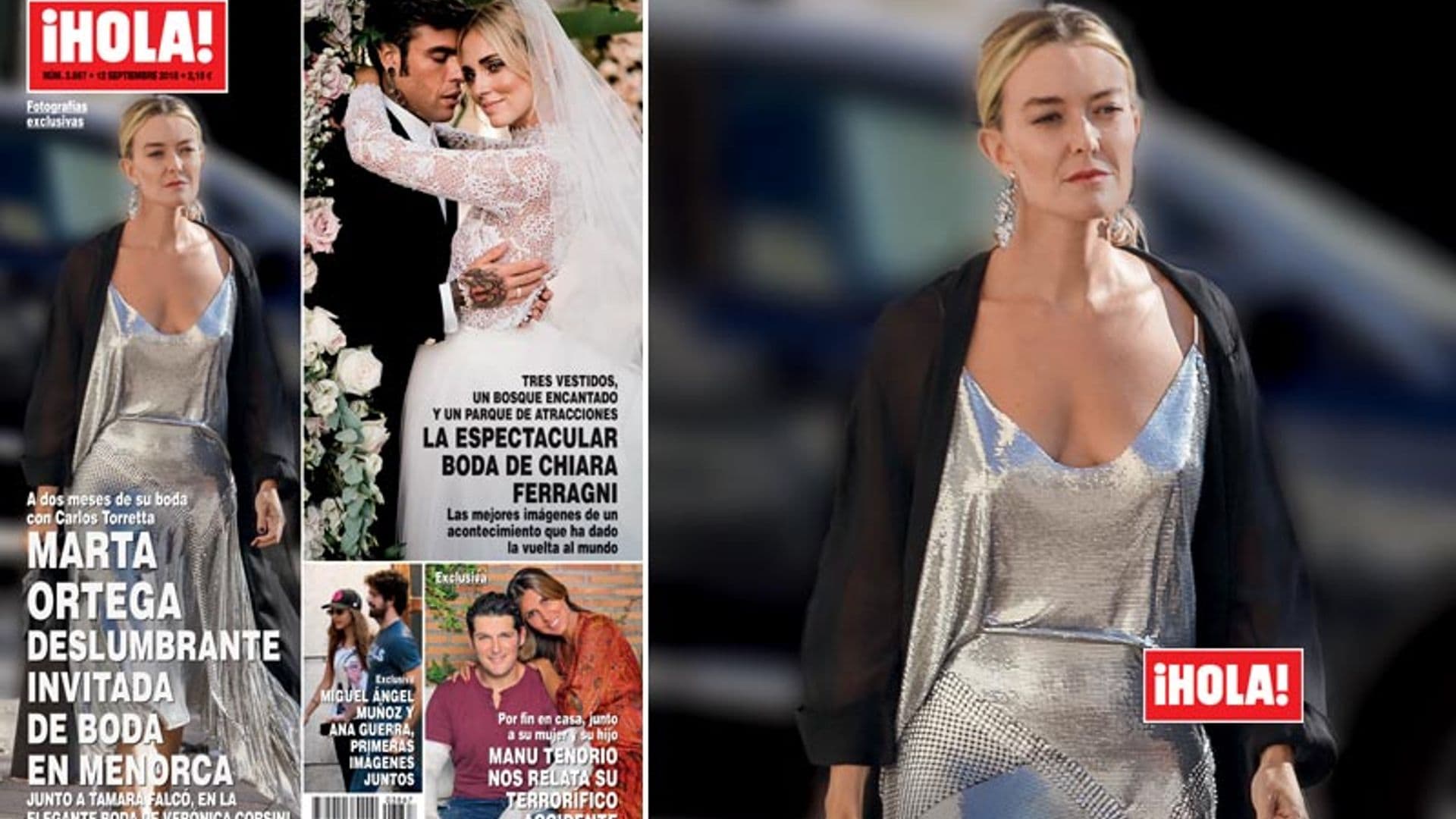 En ¡HOLA!: Marta Ortega, deslumbrante invitada de boda en Menorca