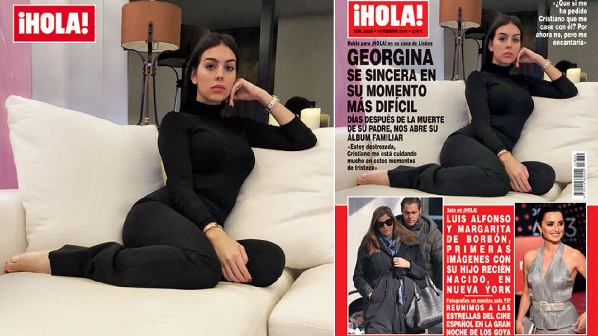 En ¡HOLA!, Georgina se sincera en su momento más difícil