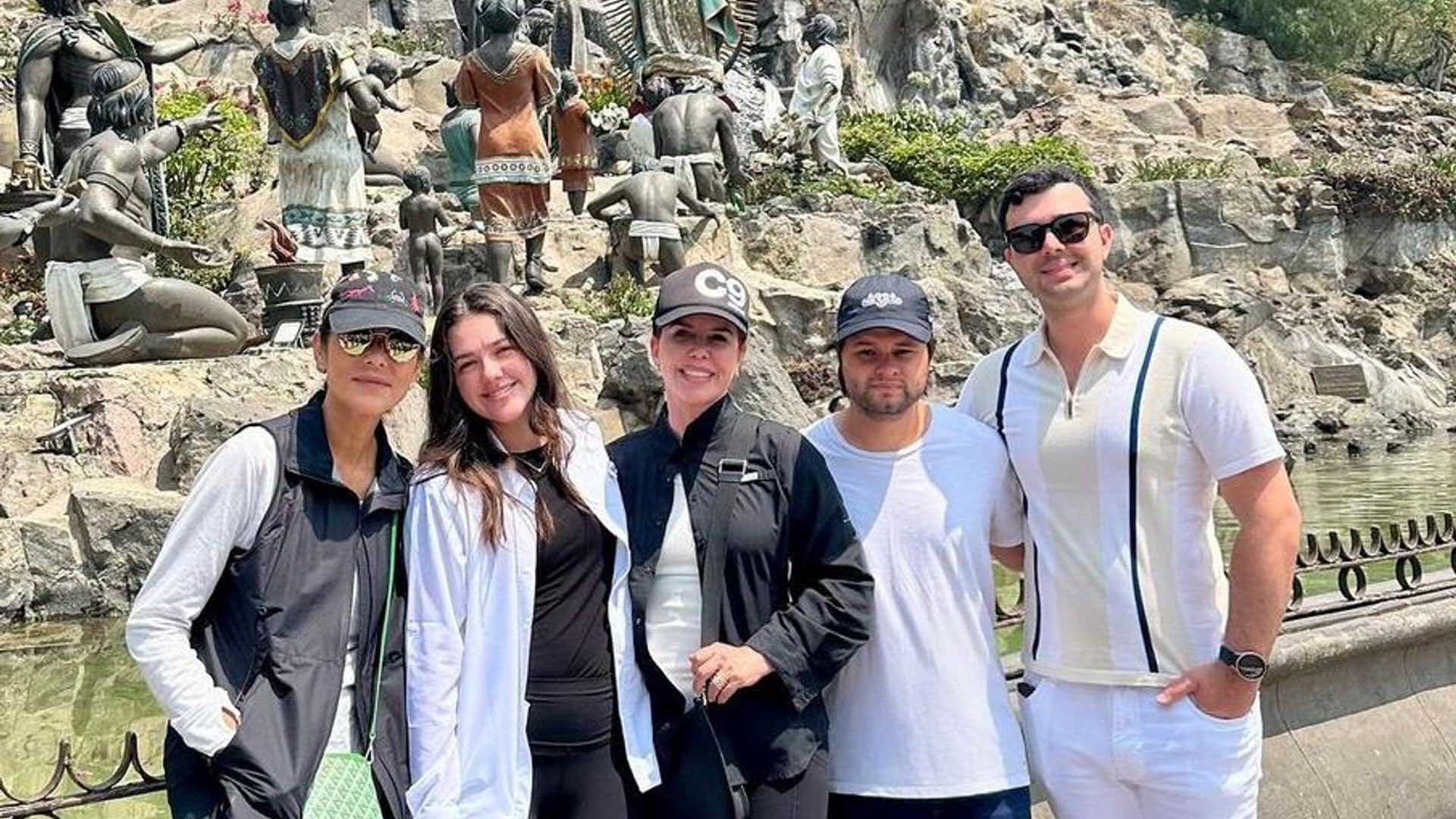 Con fe y una vela en memoria de su pareja, María Celeste Arrarás visita la Basílica de Guadalupe