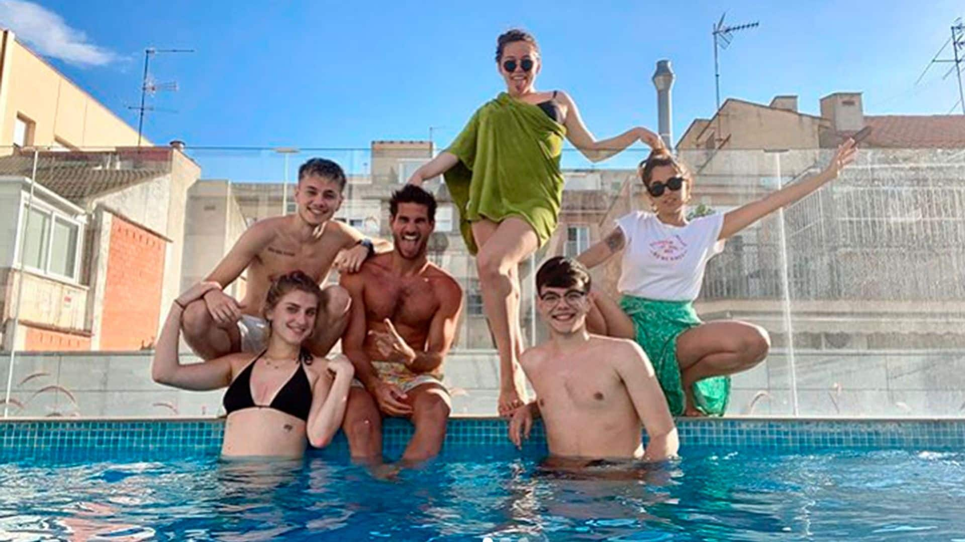 Piscina y pizza, el divertido plan de los chicos de OT 2020 con su profesor Cesc Escolà