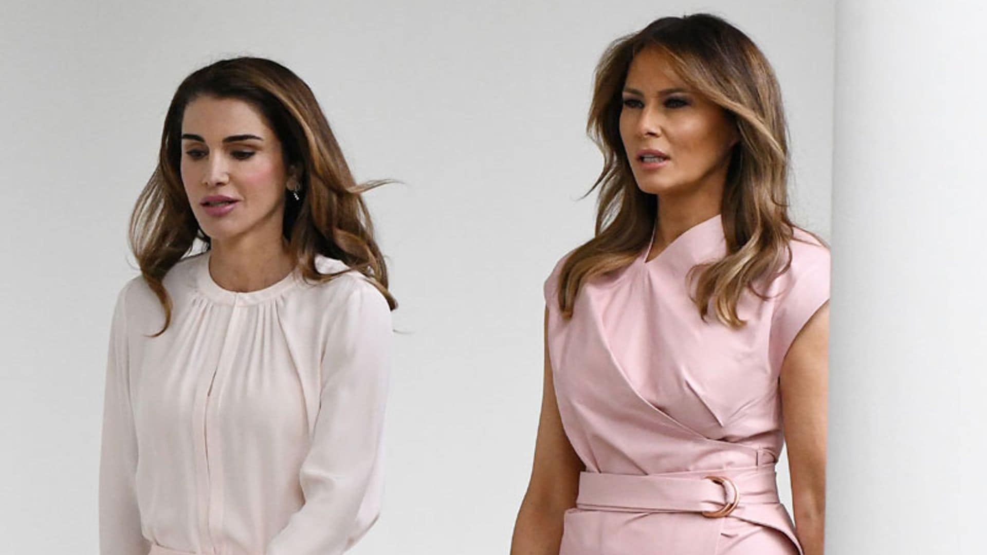 Melania Trump vs Rania de Jordania: duelo de estilo en la Casa Blanca