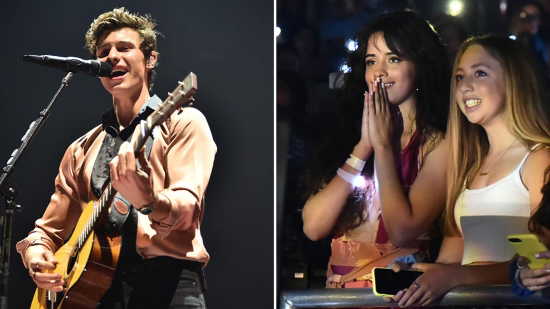 Camila Cabello mirando la actuación de Shawn Mendes es de lo más adorable