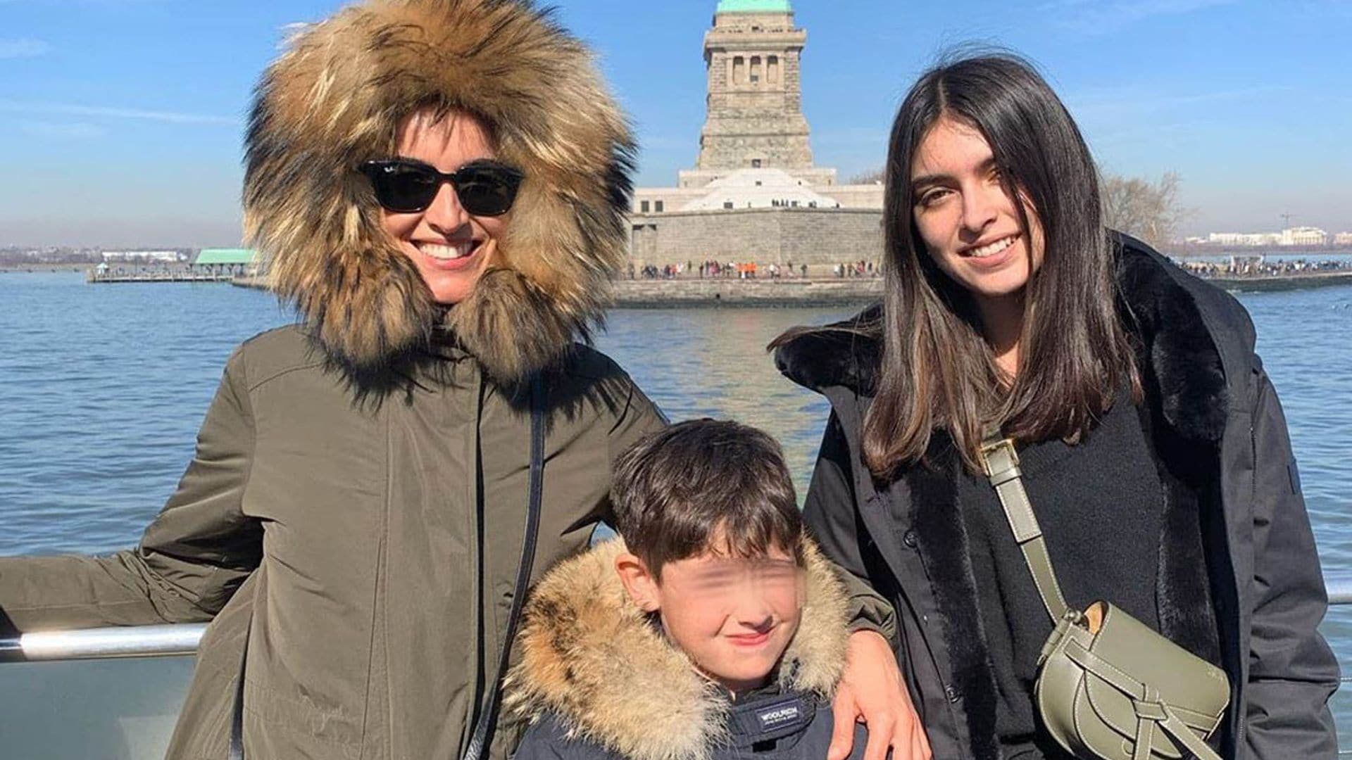 El inolvidable viaje de Blanca Romero con sus hijos, Lucía y Martín, a Nueva York