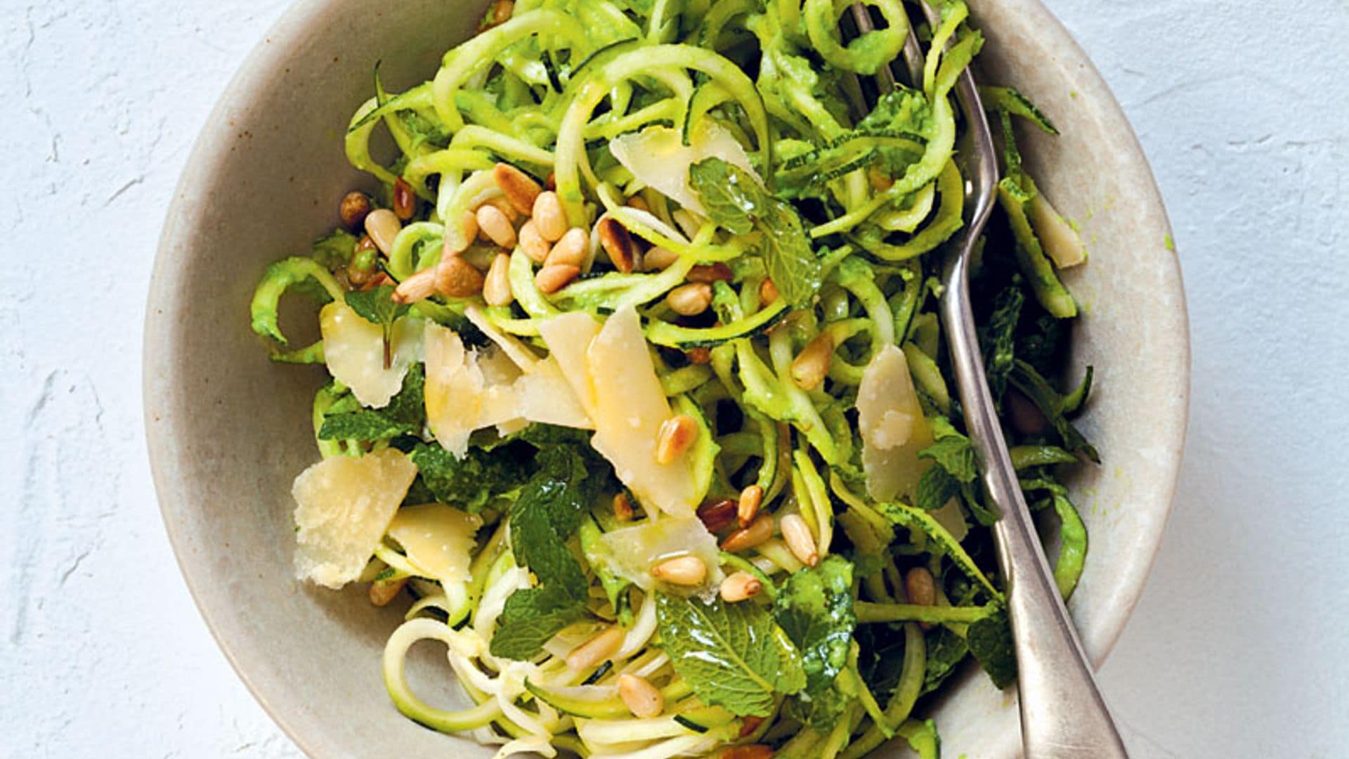 'Pasta' con guisantes y menta