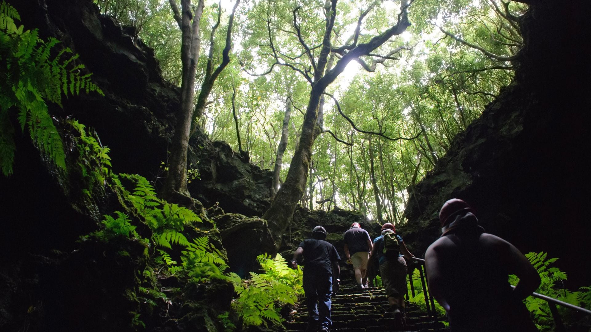 Cueva Gruta das Torres, isla de Pico, Azores, Portugal