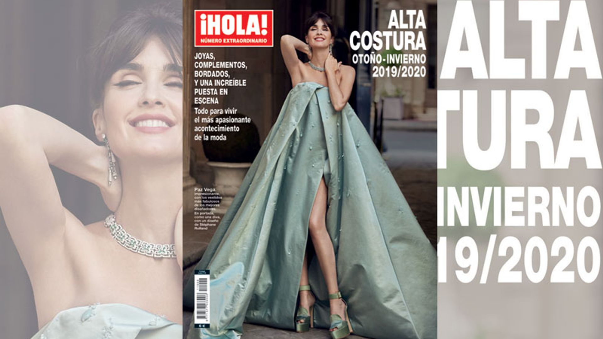 Paz Vega, vestidazo y fabulosa puesta en escena para la portada del especial Alta Costura de ¡HOLA!