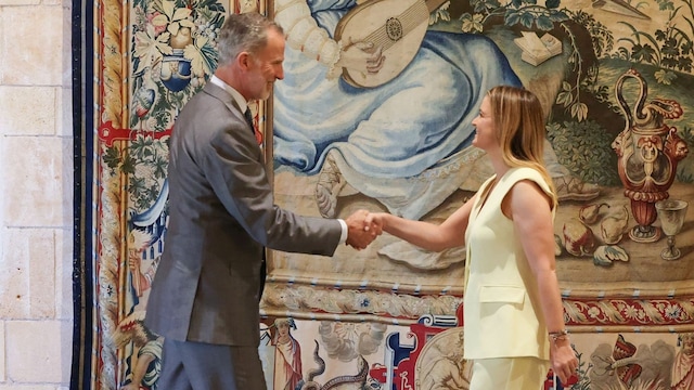 El Rey recibió a Dª Margalida Prohens Rigo, presidenta de las Illes Balears, en el Palacio Real de La Almudaina el 24 de julio de 2024