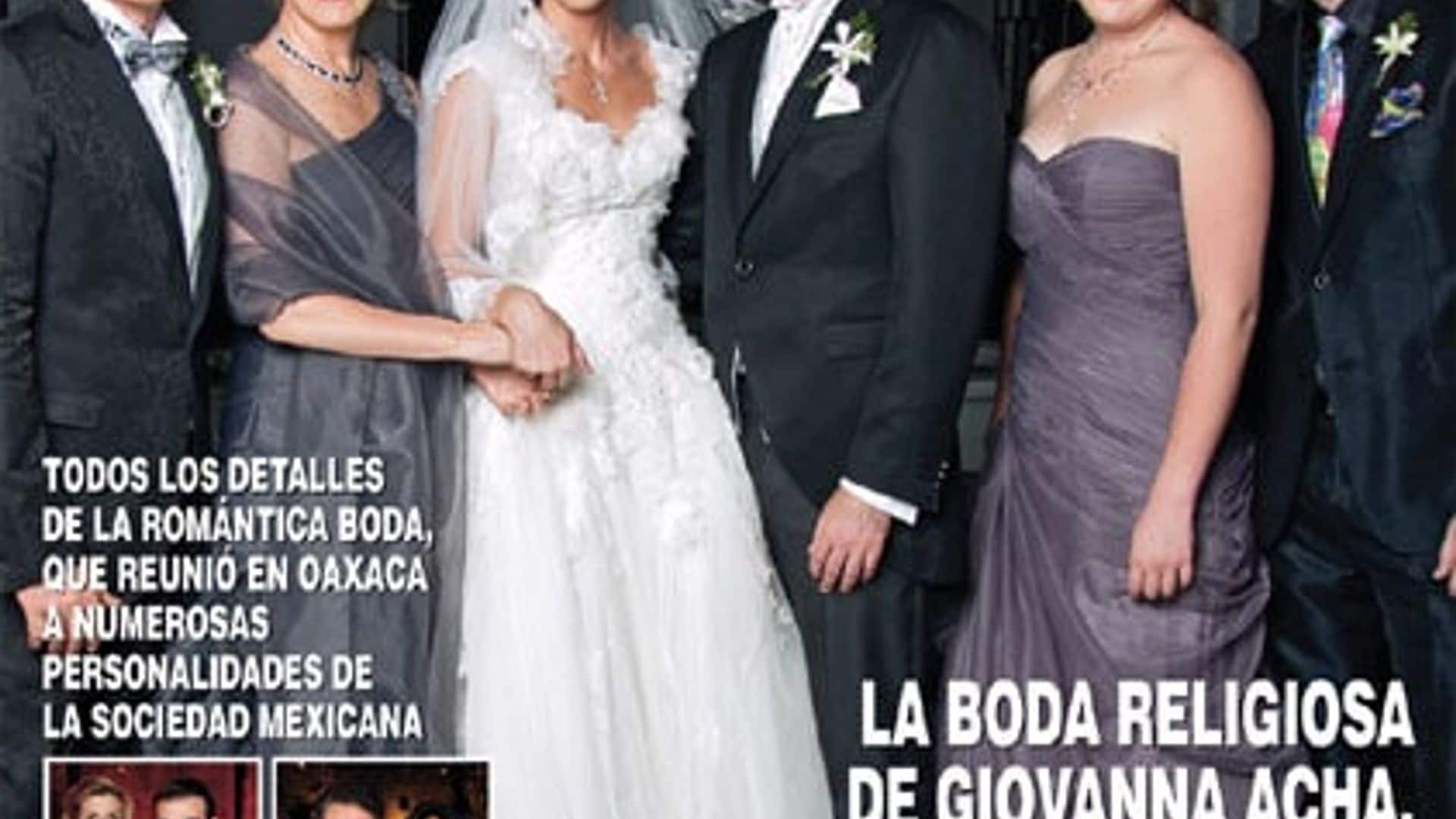 En ¡HOLA!: La boda religiosa de Giovanna Acha, hija de Emmanuel y Mercedes Alemán